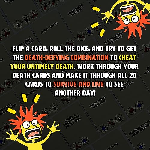 Ginger Fox: We're All Gonna Die - Hilarious Adult Party Game, The Co-Operative Card Game of Dicing with Death, NSFW Silly Humor, Ages 16+, 1+ Player - style: We're All Gonna Die