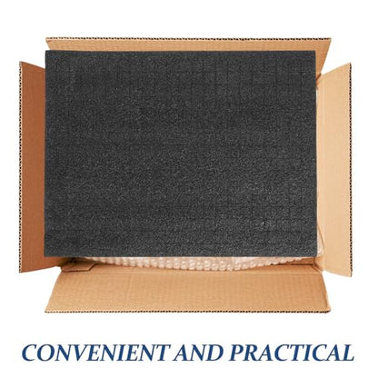 Tofficu Black Foam Padding Storage Box Insert with Soft Sponge Cushioning for Packing and Moving Household Items and Items, Versatile Use Foam Pad for Protection