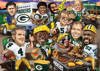 MasterPieces 500 Piece Sports Jigsaw Puzzle for Adults - NFL Green Bay Packers All-Time Greats - 15x21 - style: Green Bay Packers