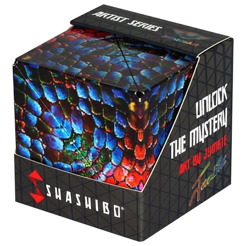 Shashibo DODECA Magnetic Puzzle Cube, Sensory Fidget Toy for Adults & Kids, Stress Relief Fidget Toy for All Ages, Cool Fidget Toys for Desk, Shape Shifting Box, 100+ Possible Shapes - color: Chameleon, size: DODECA