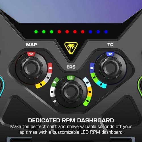 Turtle Beach VelocityOne F-RX Formula Racing Wheel for Xbox & PC | For VelocityOne Race & VelocityOne KD3 Wheelbases, Hall-Effect Clutch Paddles, Magnetic Paddle Shifters, Rotary Dials, Black - style: Formula Racing Wheel