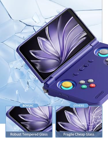 [2 Park]Screen Protector for Retroid Pocket Flip 2 5.5 Inch Handheld Game Consoles Tempered Glass Film,BOVUGAC Screen Protector for Pocket Flip2 Handheld Gaming Anti-Scratch & Sensitive & 9H Hardness