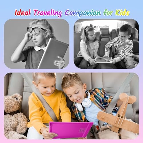 TECJOE 10 Inch 2 Pack LCD Writing Tablet for Kids, Mess Free Drawing Tablet | Colorful Drawing Pad, Travel Road Trips Essential, Quiet Time, Learning Toys Birthday Gifts for Boys Girls Ages 3-8 - color: Dark Blue Magenta