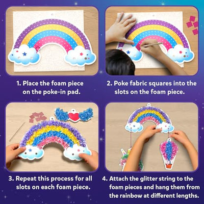 Skillmatics Poke-in Art – Magical Unicorn Dream Decor, DIY Wood Craft Kit | 5 Foam Pieces, Mess-Free Fun for Kids, Screen-Free Activity, Gifts for Ages 4, 5, 6, 7, 8, 9 - style: 4. Unicorn Dream Décor