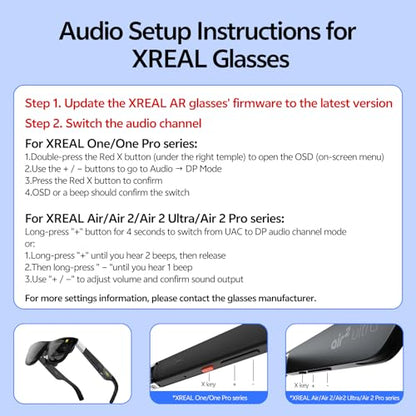 HDMI to USB C Adapter for AR Glasses - 4K@60Hz 2K@120Hz HDMI Source to USB-C Display, Aluminum Housing, for PS5, Xbox, Switch, Laptop, Fire TV Stick to XREAL, Rokid, RayNeo, Viture, Portable Monitor