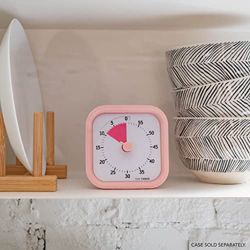 TIME TIMER MOD – 60-Minute Visual Timer, Homeschool Supplies Study Tool, Timer for Office and Meetings with Silent Operation (Peony Pink) - color: Peony Pink, style: Timer