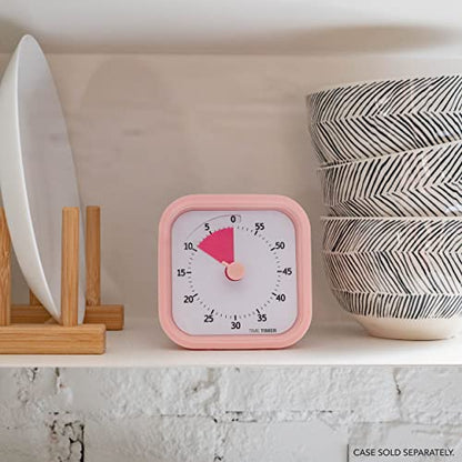 TIME TIMER MOD – 60-Minute Visual Timer, Homeschool Supplies Study Tool, Timer for Office and Meetings with Silent Operation (Peony Pink) - color: Peony Pink, style: Timer