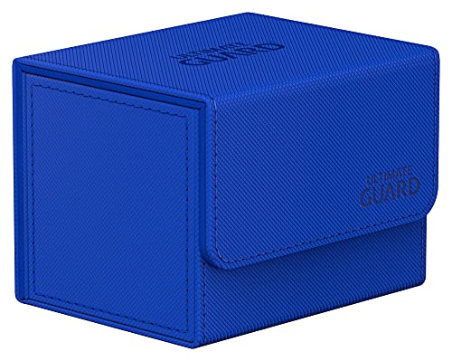 Ultimate Guard Sidewinder 100+, Deck Box for 100 Double-Sleeved TCG Cards, Blue, Magnetic Closure & Microfiber Inner Lining for Secure Storage - color: Blue, size: 100+