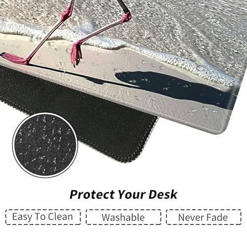 Flamingo for MTG & TCG Playmat Mouse Pad,BFDHGQZC 24" x 14" Game Mat for MTG/RPG/CCG Trading Card Game Playmats Table Mat Perfect for Card Games Video Games Computer Office - color: Flamingo