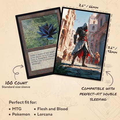 The Hidden Crowd - MTG Card Sleeves, 104ct, Standard Size, Smooth | Perfect for Double Sleeving, Smudge Resistant Matte Back, Standard 66x92mm - Compatible with Magic The Gathering & TCG Cards - color: The Hidden Crowd, size: Smooth