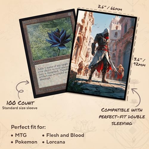 The Hidden Crowd - MTG Card Sleeves, 104ct, Standard Size, Smooth | Perfect for Double Sleeving, Smudge Resistant Matte Back, Standard 66x92mm - Compatible with Magic The Gathering & TCG Cards - color: The Hidden Crowd, size: Smooth