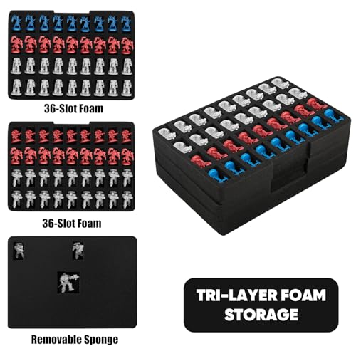 Miniature Storage Carrying Figure Bag -108 Slot Figurine Minature Carrying Case,Compatible with D&D and More(Bag Only) (Texture) - color: Texture