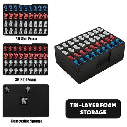 Miniature Storage Carrying Figure Bag -108 Slot Figurine Minature Carrying Case,Compatible with D&D and More(Bag Only) (Texture) - color: Texture