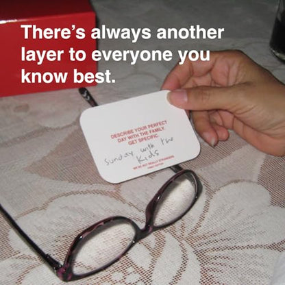 WE'RE NOT REALLY STRANGERS Family Edition Card Game for Teens and Adults | 150 Conversation Cards for Families, Conversation Starters for a Fun & Memorable Family Game Night, Ages 15+, 2-6 Players - style: Family