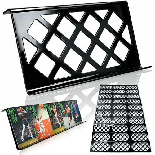 30 Modular Trade Card Risers | Black Acrylic - Perfect for Trade Shows, Display Cases, and Card Vendors - Display Stand for Sports Cards & Trading Card Games