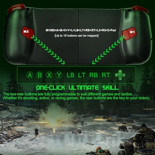 Joso Phone Controller for iPhone/Android Support Phone Case, Mobile Gaming Controller with Ergonomic Design - Wireless Gamepad for Cloud Gaming & PS Remote Play - color: Black