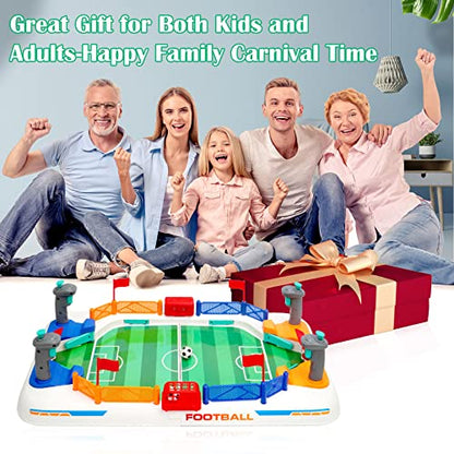 COUOMOXA Soccer Board Game for Kids: Mini Foosball Table Game - Interaction Soccer Toys for 3 4 5 6 7 8-12 Year Old Indoor Family Playroom Party - Perfect Birthday Sports Gift for Boys Girls