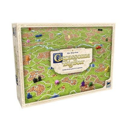 Carcassonne Big Box Board Game (2025 Edition) | Complete Tile Placement Strategy Game with 11 Expansions & Base, Family Fun for Kids & Adults, Ages 7+, 2-6 Players, 30 Mins