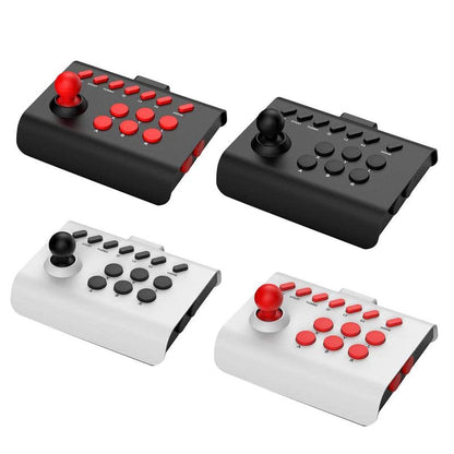 Arcade Fight Stick Joystick For PS4/PS3/PC,Game Controller Fighting Joystick with Turbo & Macro Functions (black) - color: black