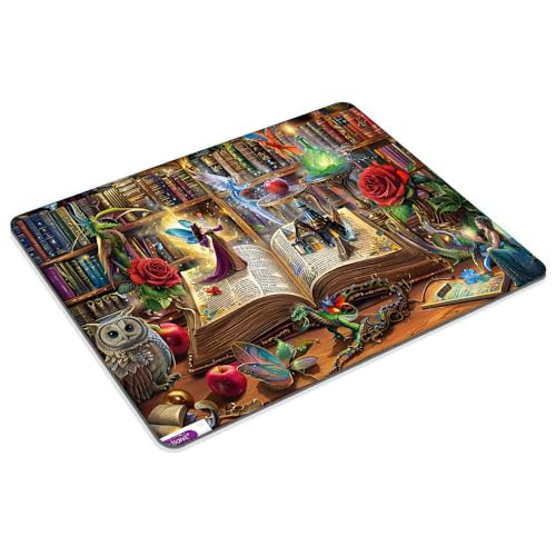 Square Mouse Magic Book,Gaming Mouse Pads for Desk,Soft Computer Waterproof Non-Slip Mouse Mat - color: Magic Book