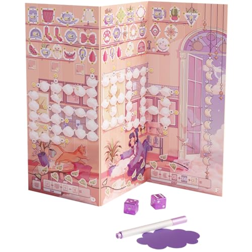 Daydream Board Game | Cozy Roll-and-Write Puzzle with 8 Sceneries, Relaxing Game for Kids & Adults, Ages 8+, 1-5 Players, 15-30 Mins