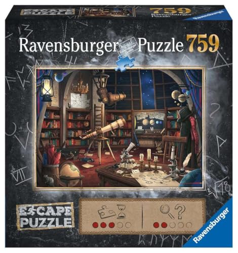 Ravensburger Escape Puzzle - Space Observatory 759 Piece Jigsaw | Unique Escape Room Experience | Perfect for Kids and Adults Aged 12 and Up | FSC Certified Materials | 27'' x 20'' Size