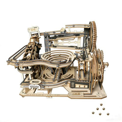 3D Wooden Puzzles for Adults Wood Marble Run DIY Model Kit Mechanical Craft Kit Assembly Building Puzzle Birthday Gifts for Adult Age 14+ Years Old - style: Star Trails