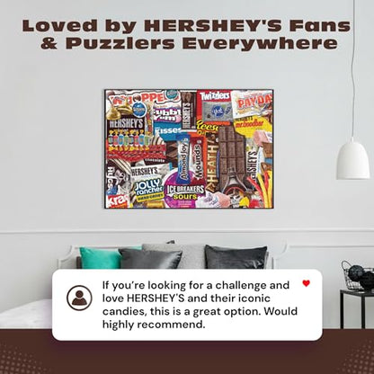 Buffalo Games - Hershey's Sweet Collage - 1000 Piece Puzzle for Adults | Official Art, Made in USA, Recycled Board, Finished Size 26.75 x 19.75 in, Includes Poster, Frameable Art, Giftable