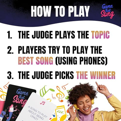 Game That Song - Music Party Game for Adults & Families | Card Game for Game Night | Compete to Play the Best Song | 3-6 Players or Groups - style: *Original*