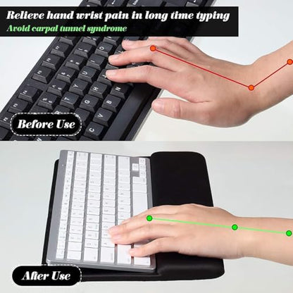 Weewooday Keyboard Wrist Rest for Pad Wrist Rest Stand Compatible with Wireless Keyboard with Numeric Keypad for Easy Typing(Compatible with Magic Keyboard 2, MLA22LL/A) - style: Compatible with Magic Keyboard 2, MLA22LL/A