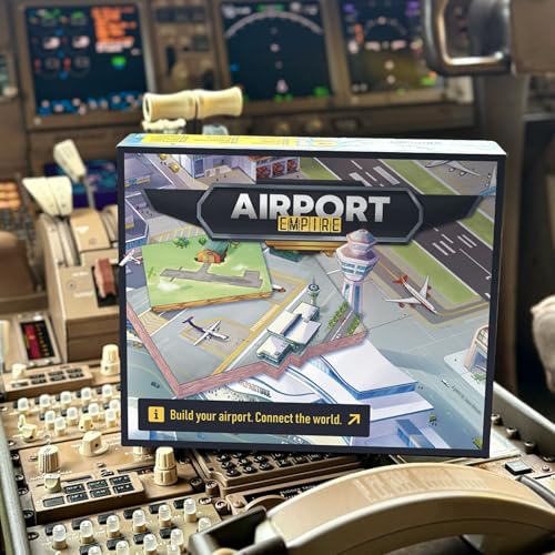 Airport Empire - Airport Tycoon Board Game | 2 Player Strategy Board Game for Adults, Teens & Tweens | Economic Board Game | Ages 10+ | 60-90 Min