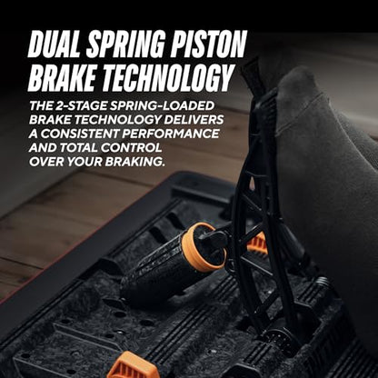 Asetek Racing Dual Spring Piston Initium Brake and Throttle Sim Racing Pedals - size: Initium