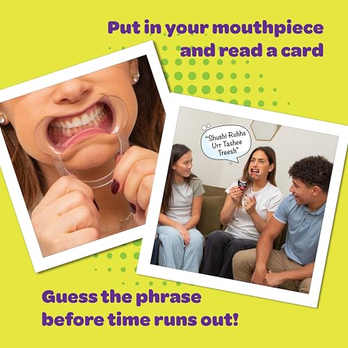 Mouth Off Card Game - Family Games for Kids and Adults, Guess the Phrase Before the Timer Runs Out, Family Game Night, 4-8 Players, Ages 8+ - style: Mouth Off