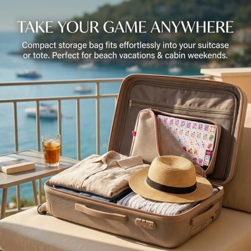 4 Layer Acrylic Mahjong Set 160 Tiles - American Travel Game with Clear Engraving Carrying Bag Multiple Colors(Yellow) - color: Yellow