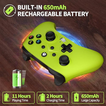 Nonbliep Wireless for Xbox Controller, Compatible with Xbox Series X/S/Xbox One S/X/iOS/Android/PC Controller, Gaming Controller with Turbo/Macro/Dual Vibration/3.5mm Audio Jack Green Need to Upgrade