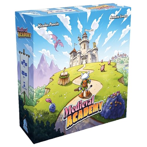 Medieval Academy (Second Edition) - Card Drafting, Strategy Board Game, Chivalry, Tournaments & Adventure, Ages 8+, 1-5 Players, 30 Min