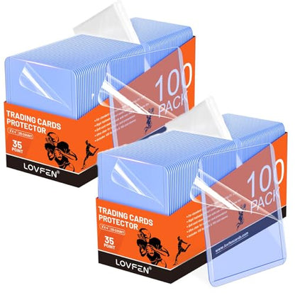 200 Film-Protected Toploaders +200 Penny Sleeves for Trading Cards | Dust-proof, scratch-free, crystal-clear for baseball and sports cards - size: 200Pack