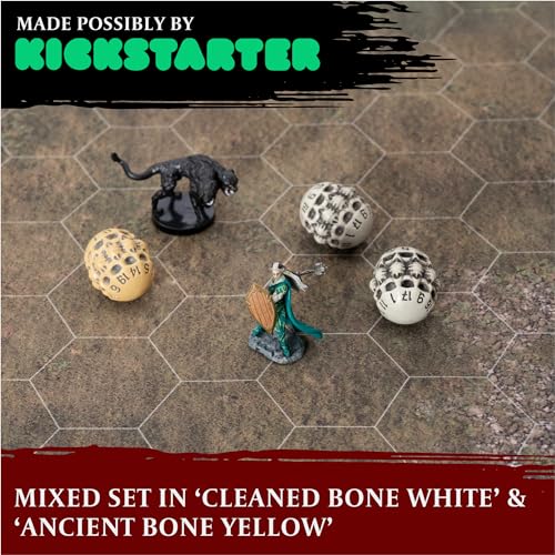 D20 Dice Set - Set of Three 20 Sided Dice - Skull & Bone Themed RPG Dice. Cool & Unique Gift and Compatible with Dungeons & Dragons (DND), D&D, Pathfinder, D and D (Mixed) - color: Mixed, style: Three D20