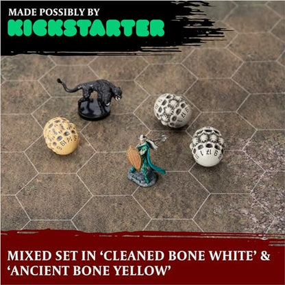 D20 Dice Set - Set of Three 20 Sided Dice - Skull & Bone Themed RPG Dice. Cool & Unique Gift and Compatible with Dungeons & Dragons (DND), D&D, Pathfinder, D and D (Mixed) - color: Mixed, style: Three D20