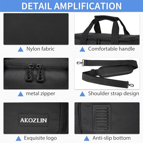 AKOZLIN Padded Mixer Gig Bag DJ Controller Travel Shoulder Bag18 X18 X5.5 DJ Mixer Case - size: 18"X 5.5"X 18"