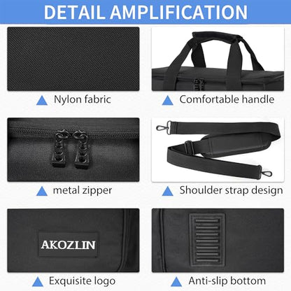 AKOZLIN Padded Mixer Gig Bag DJ Controller Travel Shoulder Bag18 X18 X5.5 DJ Mixer Case - size: 18"X 5.5"X 18"