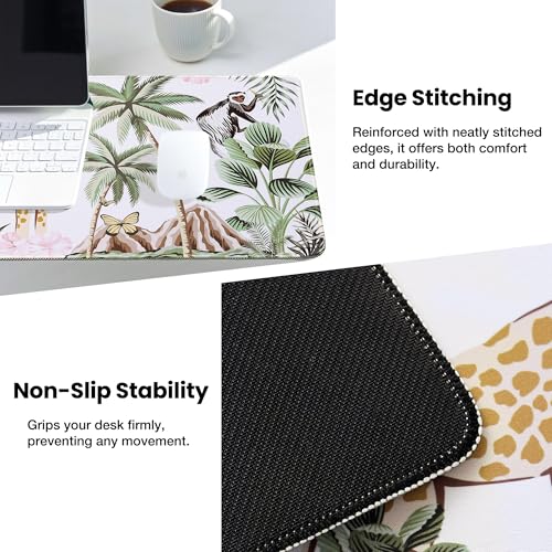 ALOANES Waterproof Gaming Mousepad Large Mouse Mat Non-Slip Rubber Base | Desk pad Keyboard Desk Mat for Computer, Office Home, Zoo Mat Large(27.6" x11.8"x0.12") - color: Zoo, size: 27.6L x 11.8W inches