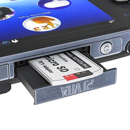 Skywin-Kit for PSVita Case, PS Vita Case, Charging Cable, and Micro SD Memory Card Adapter Compatible with PS Vita 1000/2000 3.6 or HENkaku System | Includes Charging Cable & Micro SD Memory Card Adapter Compatible with PS Vita 1000/2000 3.6 or HENkaku Sy