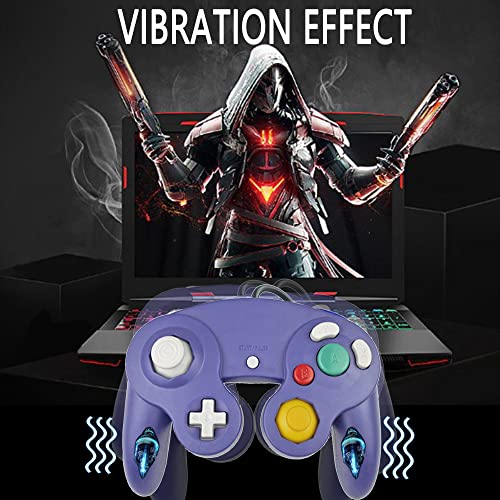 Reiso Classic USB NGC Wired Controller for Windows PC(Purple) - color: Purple