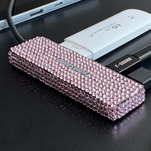 USB to USB C Adapter, YaimhSound Multi USB Port for Laptop,Pink USB Hub 3.0 | Multiple USB Expander Adapter for PC, MacBook, Mac Pro, Surface, Flash Drive, SSD, Keyboard, Mouse, Camera, Gaming - size: Pink A+C to 4 USB
