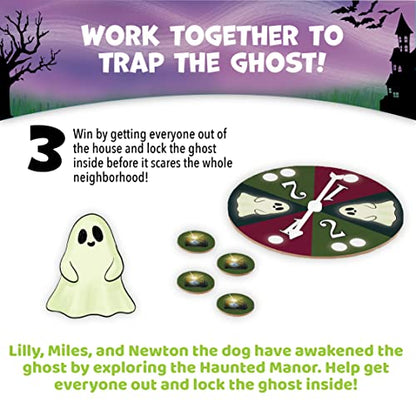 Peaceable Kingdom Ghost in the Attic - Cooperative Board Game for Family Game Night – Unique Glow-in-the-Dark Board Game - Great for Kids Ages 5 & Up