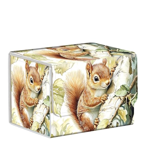 for MTG Card Storage Solution - for MTG Card Box and Commander Decks, High Capacity Anime Card Sleeves for Mtg Deck Box, Designed Specifically for Mtg Players, Cute Little Squirrel - color: Cute Little Squirrel