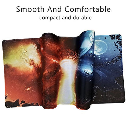 XXL Professional Large Mouse Pad & Computer Game Mouse Mat (35.4x15.7x0.1IN, 90x40 fireball007) - color: 90x40 fireball007, size: 35.4x15.7x0.1IN