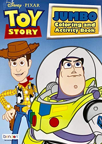 Disney & All License Jumbo(96 Pages) Coloring and Activity Book for Boys or Girls (Toy Story)