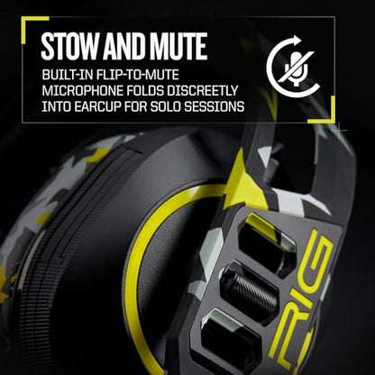 RIG 600 PRO HS Dual Wireless Multiplatform Gaming Headset | Wireless 2.4GHz / Bluetooth for PlayStation PS4, PS5, Nintendo Switch, PC, USB, Steam Deck, Android, iPhone - Acid Camo